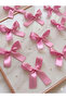 Candy Pink 2 cm Bow Satin Ribbon, Dowry Box, Bundle Decoration, Christmas Ornament, Candy Bag, Birthday 20 Pieces - 3