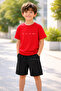Boy's Shorts Set Printed Cotton Summer Comfortable Fit Sports Combination
