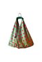 Hande Dizayn Valentine's Mother's Day Pistachio Green Background Fuchsia Pink Polka Dot Origami Model Shoulder Bag - 5