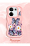 Tecno Camon 20 Compatible Case Camera Protector Pink Silicone Couple Phone Case Butterfly Pattern - 2