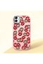 Samsung Galaxy A03 Compatible Case Camera Protector Pink Silicone Couple Phone Case with Kiss Pattern