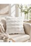 Rabbit Feather Throw Pillow Cover Set of 2 |   45X45 cm |   Plush Soft Textured |   Decorative, Modern and Stylish Design - 2