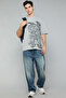 Printed T-Shirt with Crew Neck and Short Sleeves - 6