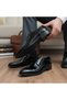 Men's Classic Shoes Made of Patent Leather and Matte Leather with Laces and Pvc Soles, Suitable for Bridal Suits and Suit Bottoms.
