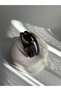 Black Faux Leather Bracelet with Gold Color Ring Detail (2 cm) - 6