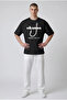 Oversize Fisherman T-Shirt Okuma Hooked for Life 100% Cotton Premium Black Unisex - 8