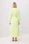 Women Maxi Shirt Collar Long Sleeve Skater Cut Unlined Terrycotton Woven Dress Casual Comfortable Modern - 5