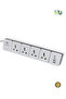 Extension Power Socket 4 Outlet + USB with 3M Cable – Heavy Duty Power Strip with Switch, High-Quality Copper Multi Plug for Home & Office - 2