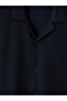 Regular Fit Resort Collar Men's Textured Shirt - 6
