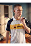 Esvab • Modern & Distinctive Devrik Roba Collar Fan Printed Men's Sports T-Shirt