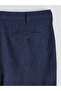 Lcwaikiki Classic Navy Blue Regular Fit Linen Blend Men's Chino Pants - 8