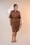 Women's Plus Size Buttoned Belt Detailed Dress - 2