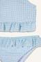 2-Piece Plaid Turquoise Bikini for Girls G7398A826Hs - 5