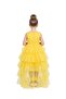 - Hi-Low Ruffled Tiered Tutu - Yellow - 2Y to 13Y - 3