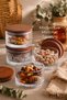 Handmade Glass, Set of 4 Round, Breakfast and Snack Bowls - 3