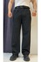 Striped Pleated Baggy Fit Fabric Trousers