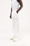 Men's Linen Striped Trousers Ecru - 2