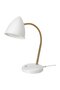 ISNÅLEN LED work lamp, white/brass-colour