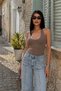 Halter Neck Crop Top Body - Halter Neck Blouse (95% Cotton) - 3