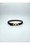 Women's Thin Belt Double Ring Buckle Black Belt Gold/Silver Buckle Daily and Classic Use - 3