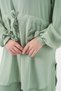 Women's Long Tunic Pants Double Set - E.Green 1419 - 4
