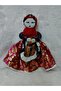 Geographical Marked Traditional "Carrying Water Test Stone" Handmade Cloth Doll B13B