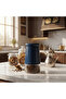 Navy Blue Metal & Glass Canister — 1 Litre - 2