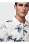 Polo Neck Patterned Pique Men's T-Shirt - 3