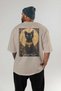 For the Love of Cats 75 Cats Printed Beige Oversize T-Shirt 100% Cotton Unisex Cat Lover Premium Design - 4