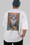 For the Love of Cats 76 Cat Printed White Oversize T-Shirt 100% Cotton Unisex Cat Lover Premium Design - 6