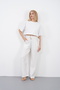 Muslin Palazzo Trousers Women's Summer Loose Wide Leg Casual Comfortable Elastic Waist Pocketed Daily Stylish Trousers - 2