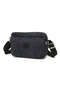 Daily Small Size Waterproof Lightweight Crinkle Fabric Women's Shoulder Bag Polka Dot Black - 2