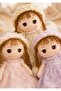 Rag Doll Plush Soft Stuffed Doll 70cm with Floral Dress, Lace Bonnet & Yarn Braids, Pink Yellow Purple - 5