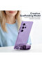 Samsung Galaxy Bud 4 Pro Case/Buds4 Case Clear Lock Clip with Phone Stand -Purple - 3