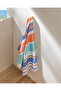 Elia Cotton Beach Towel - Orange/Navy Blue - 70X150 cm - 3