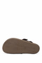 Women's Genuine Leather Brown Flat Sandals - 4