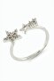 Star Zircon Stone Metal Ring - 3