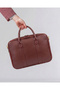 1004 Vegan Leather 13-14 Inch Compatible MacBook Laptop Bag with Organizer - 5