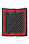 Women's Silky Satin Scarf Black Red Polka Dot Retro Patterned Stylish Bandana Scarf - 2
