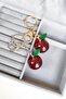 Luxury Design Silvery Apple Model Women's Bag Ornament Charm and Keychain - 3