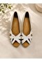 Genuine Leather Cross-Strapped Comfortable Summer Casual Women's Ballerinas - 4