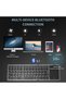 Foldable Wireless Bluetooth Keyboard For Travel, Pocket-Sized Tri-Folded Portable Keyboard With Touchpad, Type-C Rechargeable Travel Keyboard For Windows Mac Android i OS, Sync Up to 3 Devices - 5
