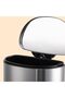 50L/13Gallon Tall Kitchen Garbage Can, Hands-Free Stainless Steel Trash Can with Lid Soft Close, Step Pedal, Oval Shape Fingerprint-Resistant Kitchen Trash Can with Removable Inner Bucket - 5