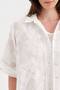 Women's Shirt with Complete Embroidery Detail and Foldable Sleeves Design - 7