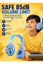 Volkano Disney Stitch Bluetooth Wireless Stereo Headphones for Kids with 85dB Safe Volume Limiter, Bluetooth 5.3, Built-In Mic, Foldable Design, AUX Input, USB-C, 13H Playtime - 2