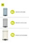 Stainless Steel Color coated Slow Cloasing Bin 6L Beige - 7