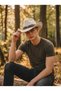 Unisex Internally Adjustable Metal Buckle Patterned Cowboy Hat Fedora Hat