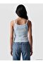 Blue U-Neck Camisole Women's Undershirt - 7