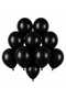 Black Color Latex Pastel Balloons (13 cm) - 10 Pieces