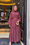 Women's Chiffon Ruffle Dress Plum - 2